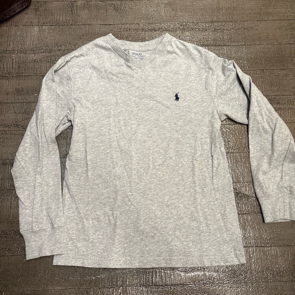 Polo by Ralph Lauren Gray Long Sleeve Shirt